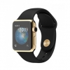 Умные часы Apple Watch edition 38mm, жёлтое золото 18-карат - Чёрный спортивный ремешок